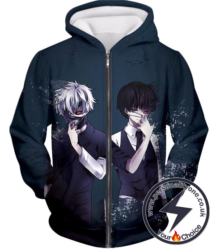 Tokyo Ghoul Season One and Two Ken Kaneki Cool Zip Up Hoodie